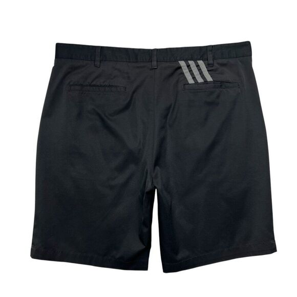 Adidas Men's Size 38 Black Pure Motion Stretch 3-Stripe Golf Shorts - Picture 5 of 9